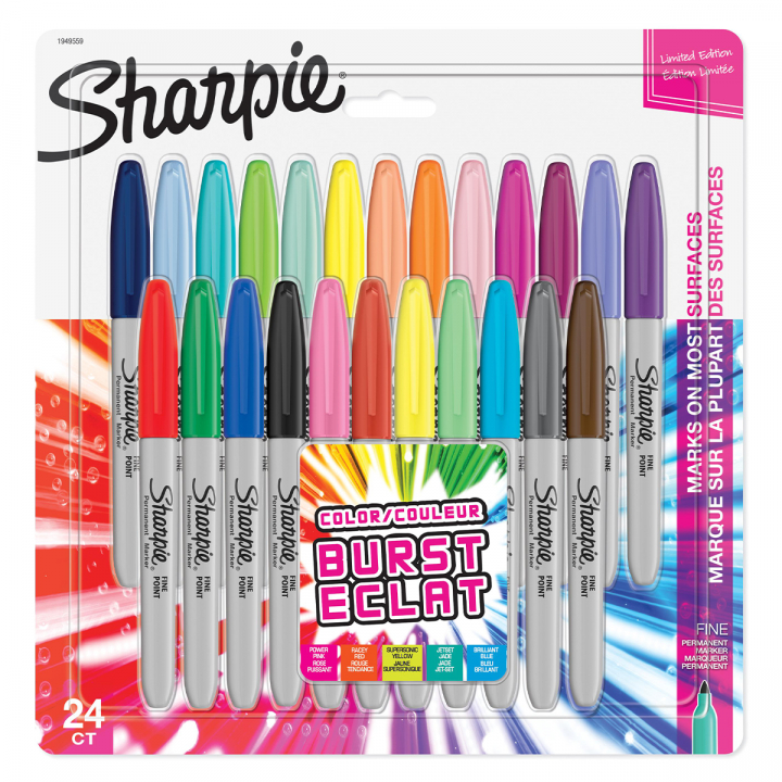 Colour Burst Fine Marker 24-setti ryhmässä Kynät / Toimisto ja merkkaus / Merkkauskynät @ Pen Store (126796)