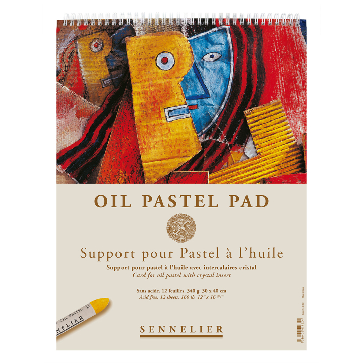Oil Pastel Pad 340g 30x40cm 12 sheets ryhmässä Paperit ja Lehtiöt / Taiteilijalehtiöt / Pastellilehtiöt @ Pen Store (129827)