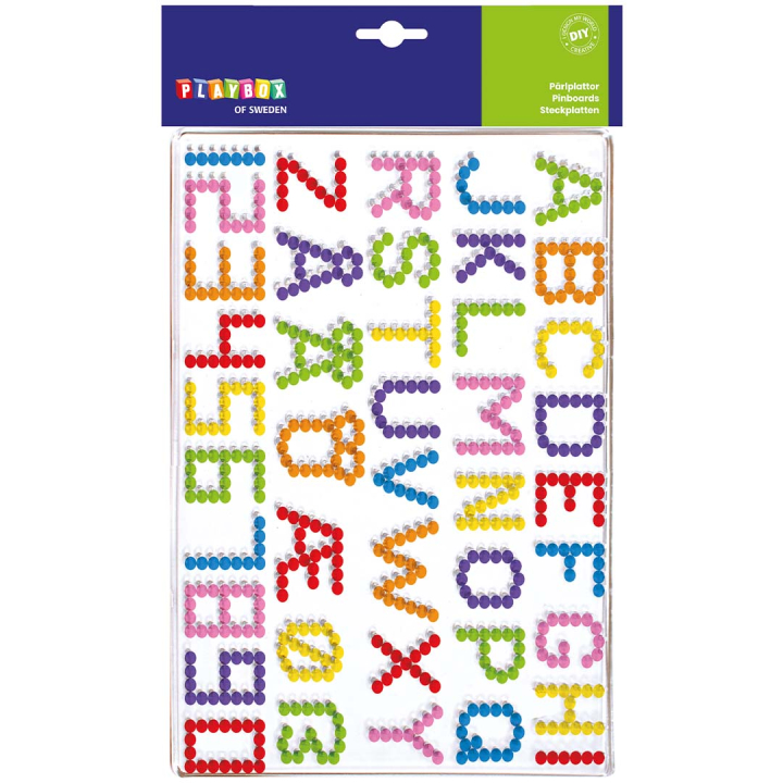 Bead tiles Letters and Numbers ryhmässä Kids / Hauskaa oppimista / Helmet ja helmialustat @ Pen Store (131301)