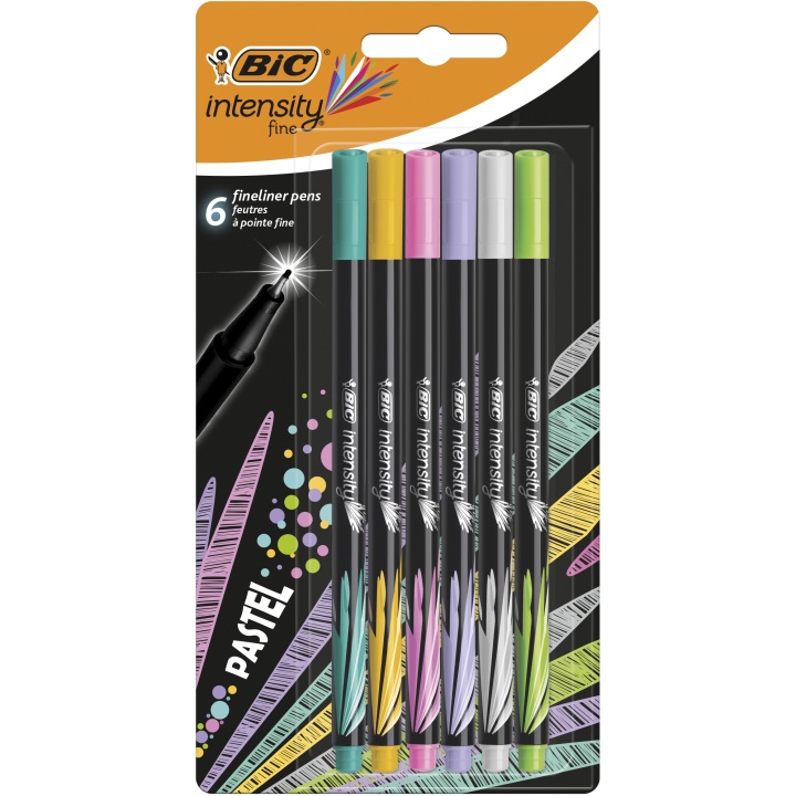 Intensity Fineliner 6-setti Pastel Colors ryhmässä Kynät / Kirjoittaminen / Finelinerit @ Pen Store (100238)