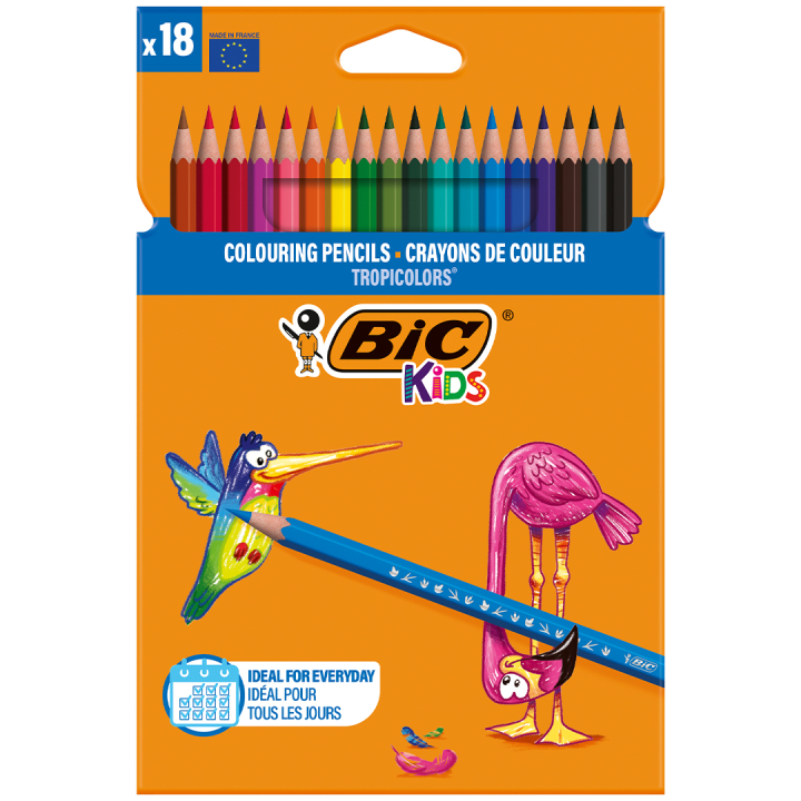 Kids Tropicolors Värikynät 18-setti (5 vuota+) ryhmässä Kids / Lastenkynät / Lasten värikynät @ Pen Store (100240)