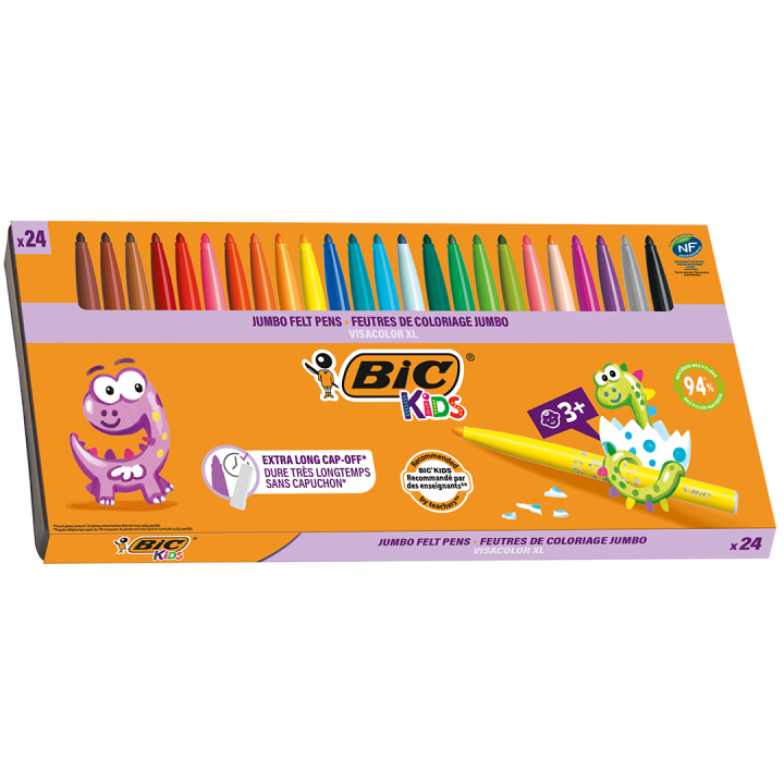 Kids Visacolor XL Tussikynät 24-setti (3 vuota+) ryhmässä Kids / Lastenkynät / Lasten tussit @ Pen Store (100250)