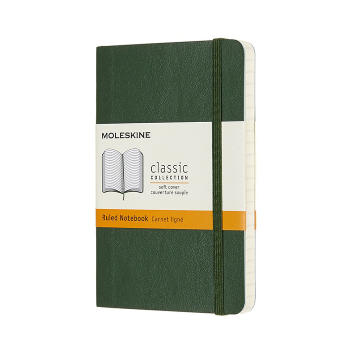 Classic Soft Cover Notebook Pocket Myrtle Green ryhmässä Lahjat & Lahjavinkit / Lahja kiinnostuksen mukaan / Lahja designin ystävälle @ Pen Store (100395_r)