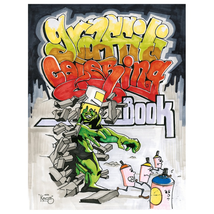Graffiti Coloring Book ryhmässä Askartelu ja Harrastus / Kirjat / Aikuisten värityskirjat @ Pen Store (101370)