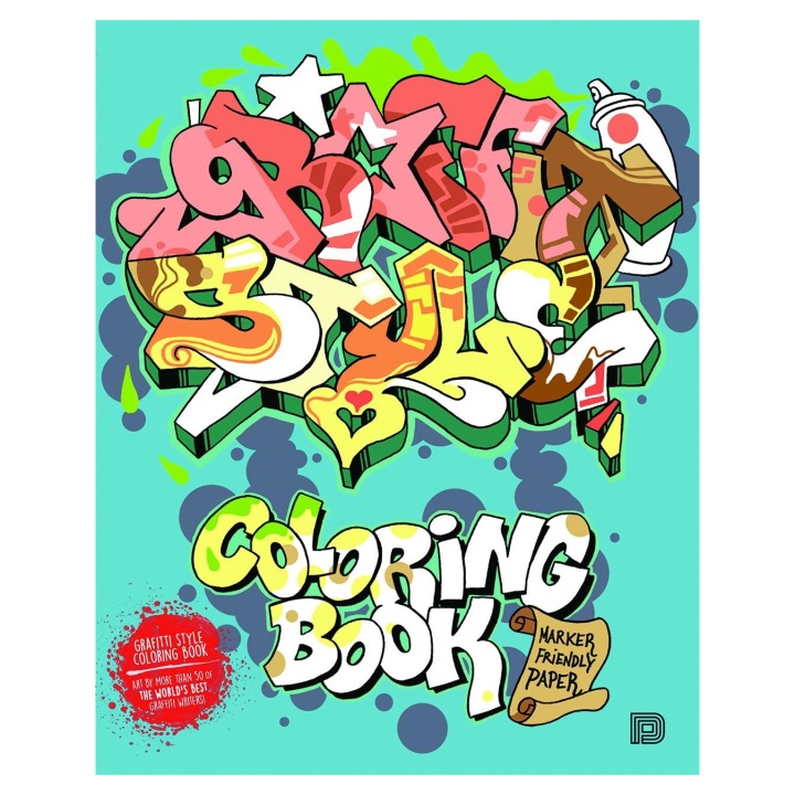 Graffiti Style värityskirja ryhmässä Kids / Hauskaa oppimista / Väritys- ja askartelukirjat @ Pen Store (101373)