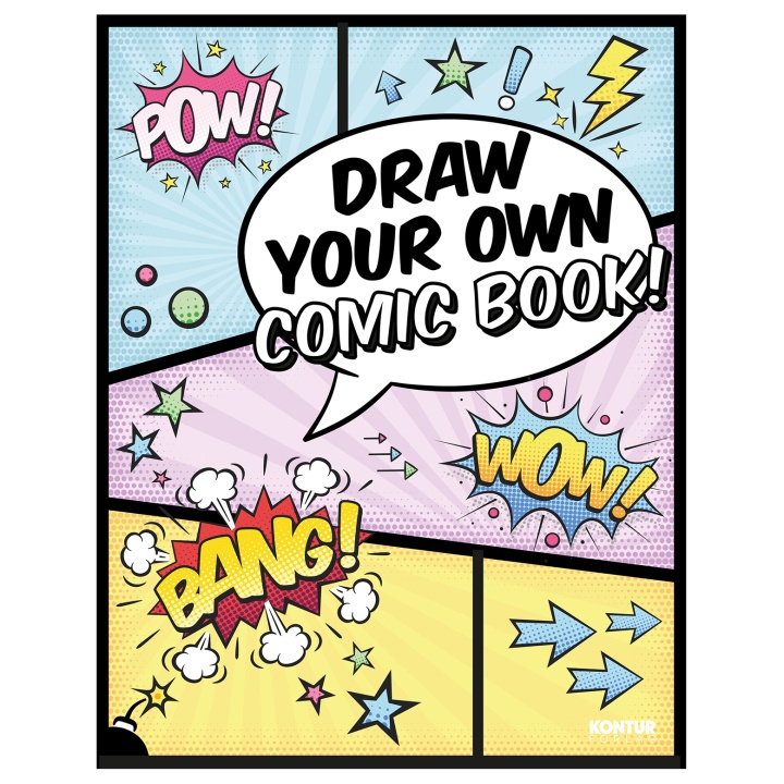 Draw Your Own Comic Book! ryhmässä Askartelu ja Harrastus / Kirjat / Aikuisten värityskirjat @ Pen Store (101375)
