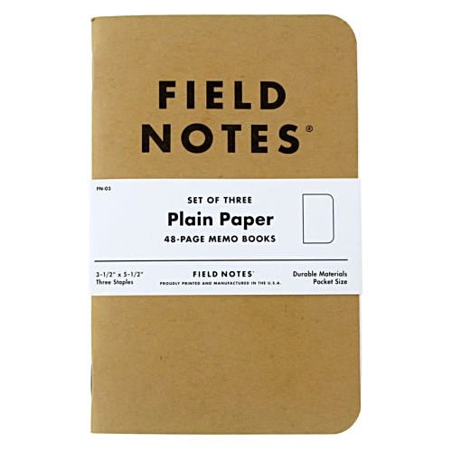 Memo Book Plain 3-pack ryhmässä Paperit ja Lehtiöt / Kirjoitus ja muistiinpanot / Muistikirjat @ Pen Store (101424)