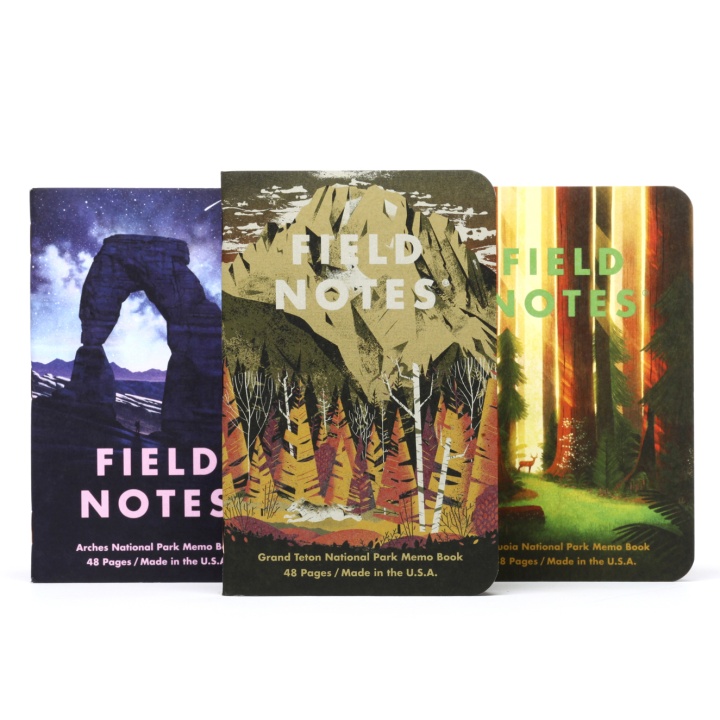 National Parks Series D 3-Pack ryhmässä Paperit ja Lehtiöt / Kirjoitus ja muistiinpanot / Vihkot ja lehtiöt @ Pen Store (101439)