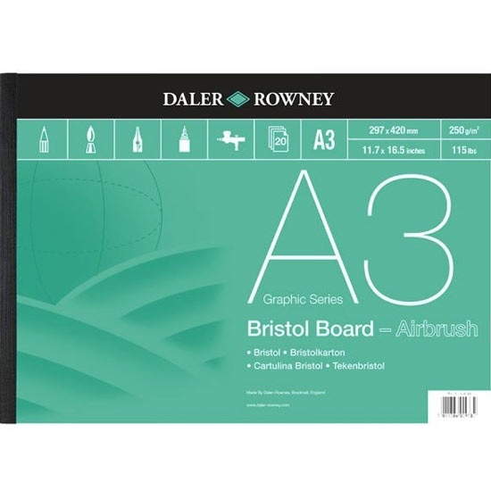 Bristol Board A3 ryhmässä Paperit ja Lehtiöt / Taiteilijalehtiöt / Luonnos- ja piirrustuslehtiöt @ Pen Store (101454)