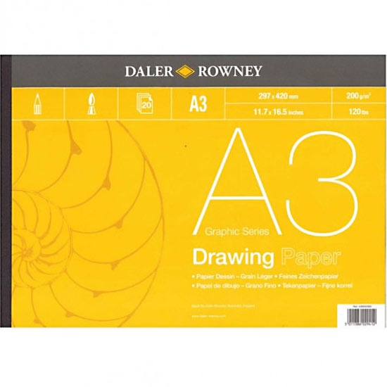 Drawing Paper A3 ryhmässä Paperit ja Lehtiöt / Taiteilijalehtiöt / Luonnos- ja piirustuslehtiöt @ Pen Store (101456)