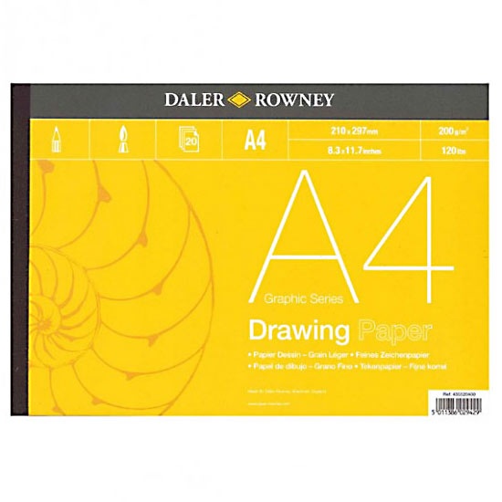 Drawing Paper A4 ryhmässä Paperit ja Lehtiöt / Taiteilijalehtiöt / Luonnos- ja piirustuslehtiöt @ Pen Store (101457)
