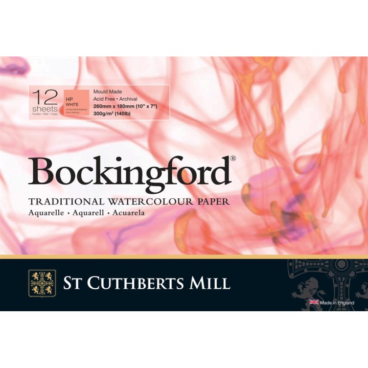 Bockingford Akvarelliilehtiö HP 300g 26x18cm ryhmässä Paperit ja Lehtiöt / Taiteilijalehtiöt / Akvarellipaperit @ Pen Store (101490)