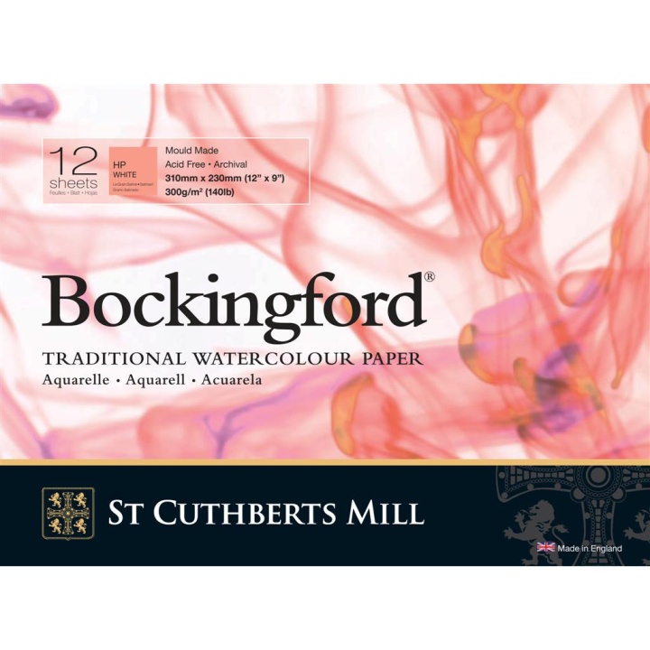 Bockingford Akvarelliilehtiö 310x230mm 300g HP ryhmässä Paperit ja Lehtiöt / Taiteilijalehtiöt / Akvarellipaperit @ Pen Store (101491)