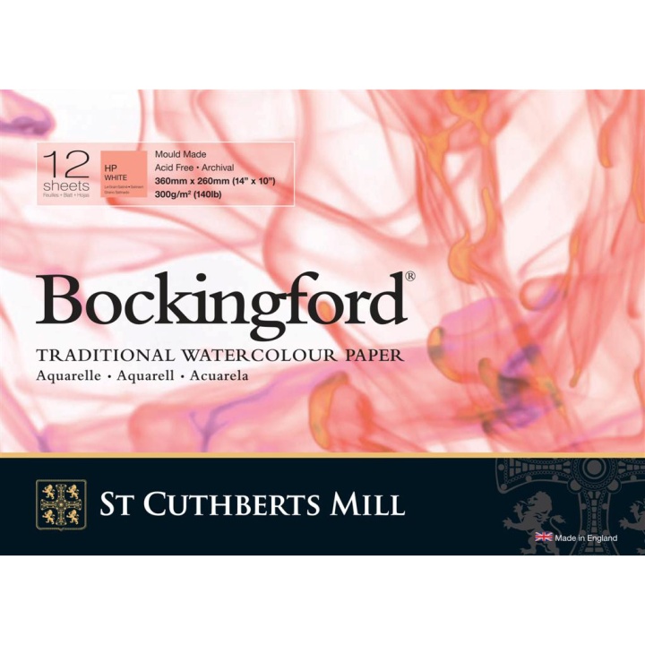 Bockingford Watercolour paper 300g 360x260mm HP ryhmässä Paperit ja Lehtiöt / Taiteilijalehtiöt / Akvarellipaperit @ Pen Store (101492)