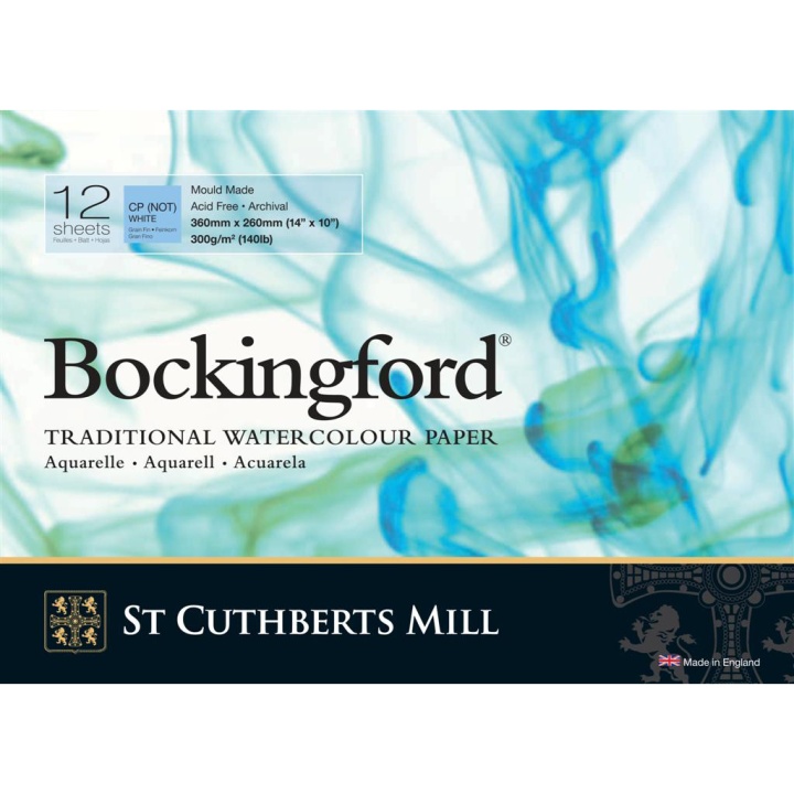 Bockingford Watercolour paper CP/NOT 300g 36x26cm ryhmässä Paperit ja Lehtiöt / Taiteilijalehtiöt / Akvarellipaperit @ Pen Store (101497)
