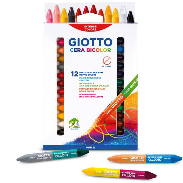 Cera Bicolor 12-setti ryhmässä Kids / Lastenkynät / Lasten liidut @ Pen Store (101595)