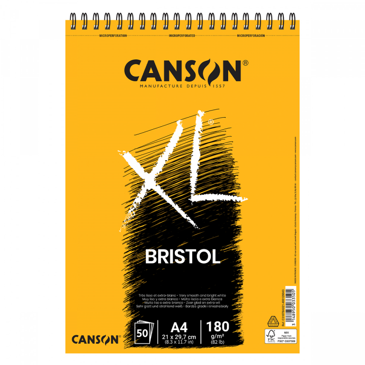 XL Bristol 180g A4 ryhmässä Paperit ja Lehtiöt / Taiteilijalehtiöt / Luonnos- ja piirrustuslehtiöt @ Pen Store (101610)