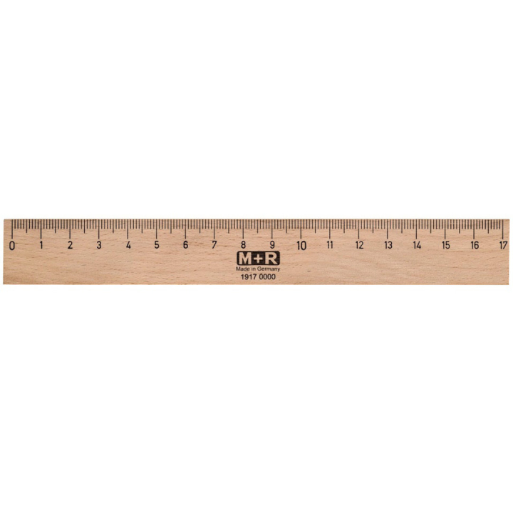 Puuviivain 17 cm ryhmässä Askartelu ja Harrastus / Harrastustarvikkeet / Viivottimet / Puinen viivain @ Pen Store (102246)