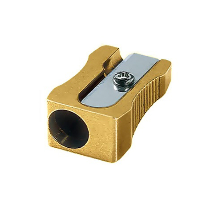 Single Wedge Messinki Teroitin ryhmässä Kynät / Kynätarvikkeet / Teroittimet @ Pen Store (102258)