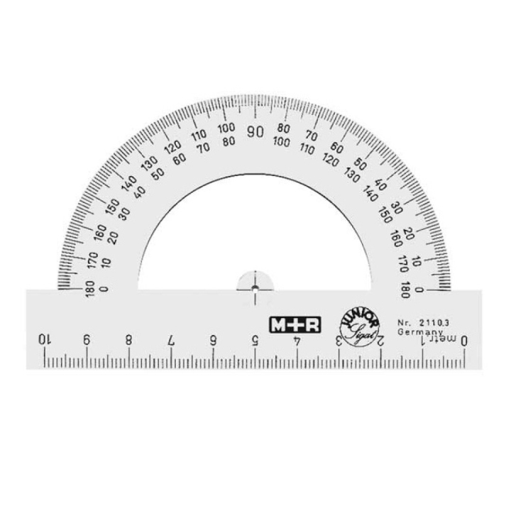 Astelevy Puoliympyrä 180° ryhmässä Askartelu ja Harrastus / Harrastustarvikkeet / Viivottimet / Astelevy @ Pen Store (102265)