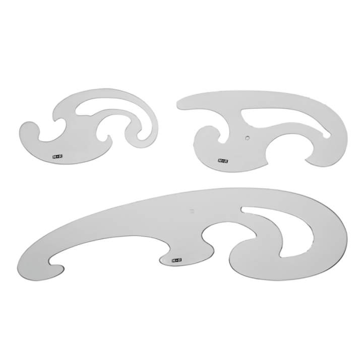 Ruler French Curve ryhmässä Askartelu ja Harrastus / Harrastustarvikkeet / Viivottimet / Muoviviivain @ Pen Store (102294)
