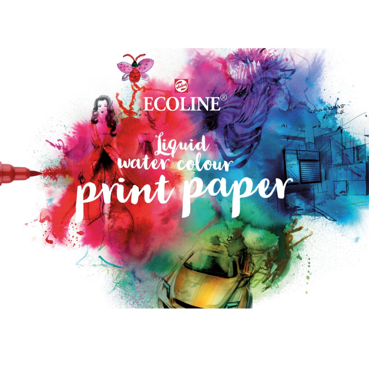 Print Paper 75 kpl ryhmässä Paperit ja Lehtiöt / Taiteilijalehtiöt / Akvarellipaperit @ Pen Store (103786)