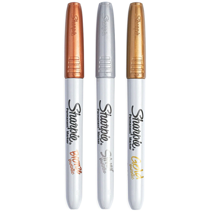 Metallic 3-setti ryhmässä Kynät / Taiteilijakynät / Tussit @ Pen Store (104770)
