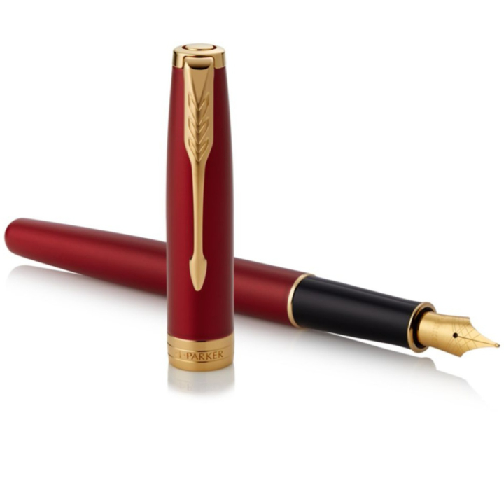 Sonnet Punainen/Kulta Täytekynä ryhmässä Kynät / Fine Writing / Täytekynät @ Pen Store (104827_r)