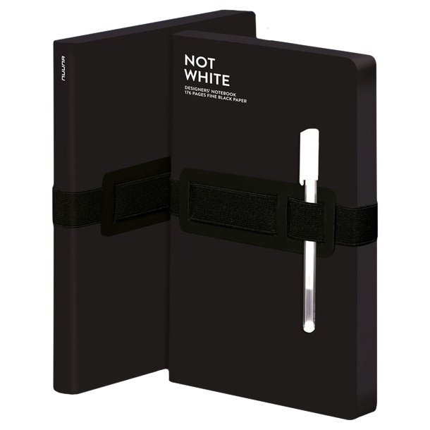 Notebook Not White L Light - Black ryhmässä Paperit ja Lehtiöt / Kirjoitus ja muistiinpanot / Muistikirjat @ Pen Store (104881)