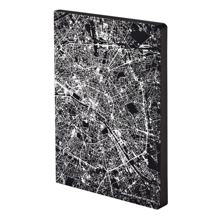 Notebook Graphic Traveller - Nightflight Paris Silver ryhmässä Paperit ja Lehtiöt / Kirjoitus ja muistiinpanot / Muistikirjat @ Pen Store (104889)