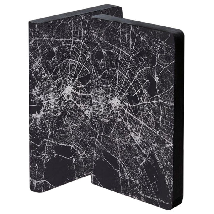 Notebook Graphic Traveller - Nightflight Berlin Silver ryhmässä Paperit ja Lehtiöt / Kirjoitus ja muistiinpanot / Muistikirjat @ Pen Store (104890)