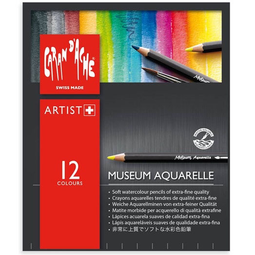 Museum Aquarelle 12 kpl ryhmässä Kynät / Taiteilijakynät / Akvarellikynät @ Pen Store (104933)