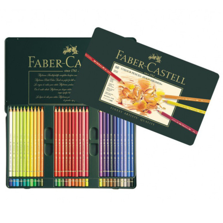 Värikynät Polychromos 60-setti ryhmässä Kynät / Taiteilijakynät / Värikynät @ Pen Store (105077)