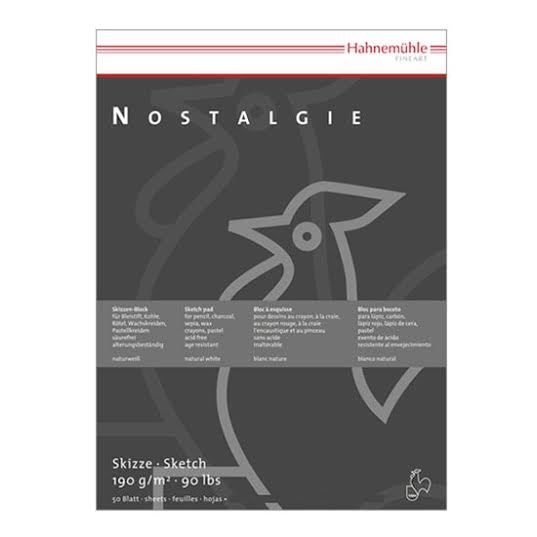 Nostalgie Sketch pad A4 ryhmässä Paperit ja Lehtiöt / Taiteilijalehtiöt / Luonnos- ja piirustuslehtiöt @ Pen Store (105163)