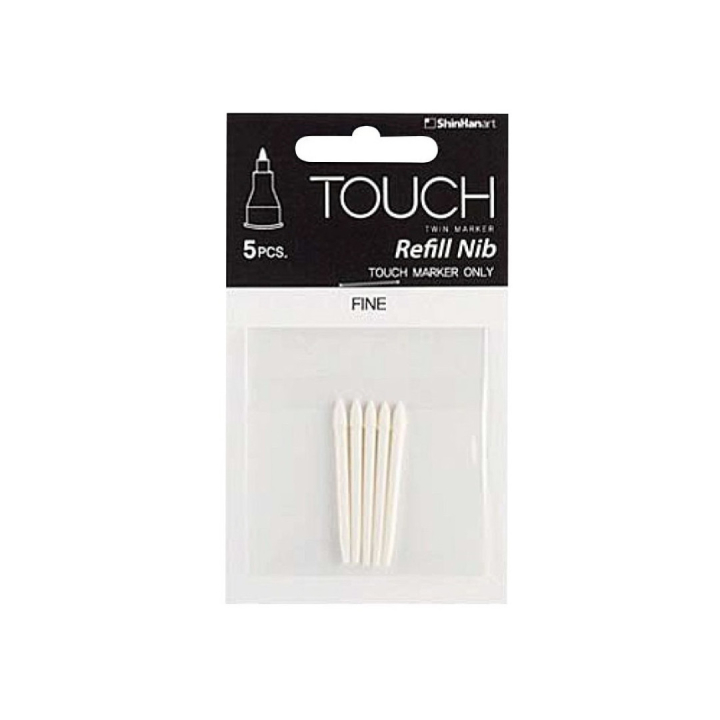 Twin Marker Nibs 5 kpl ryhmässä Kynät / Kynätarvikkeet / Lisätarvikkeet ja varaosat @ Pen Store (106202)
