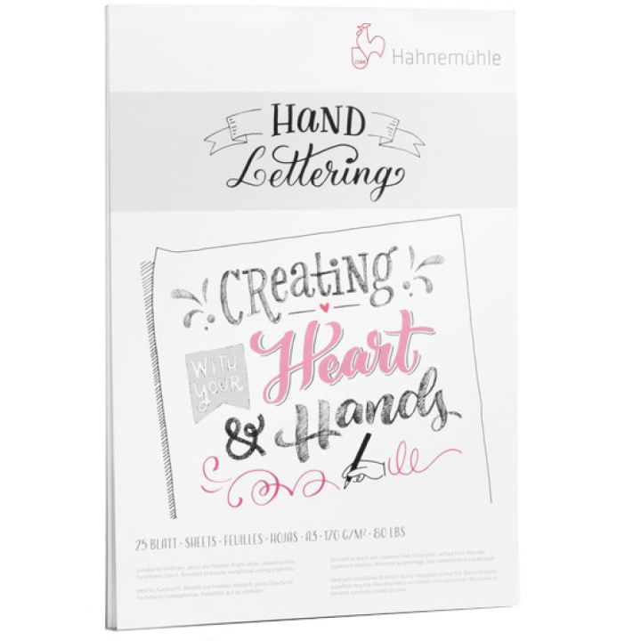 Hand Lettering paper A4 ryhmässä Paperit ja Lehtiöt / Taiteilijalehtiöt / Luonnos- ja piirustuslehtiöt @ Pen Store (106274)