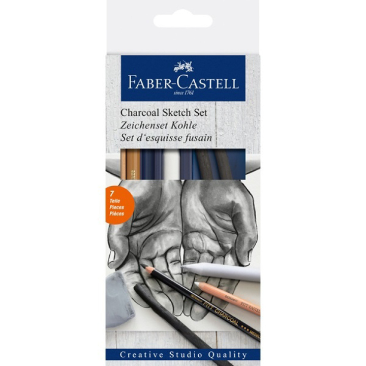 Goldfaber Drawing setti Charcoal ryhmässä Kynät / Kirjoittaminen / Lyijykynät @ Pen Store (106536)