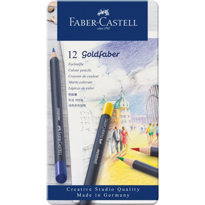 Goldfaber Värikynät 12-setti ryhmässä Kynät / Taiteilijakynät / Värikynät @ Pen Store (106635)