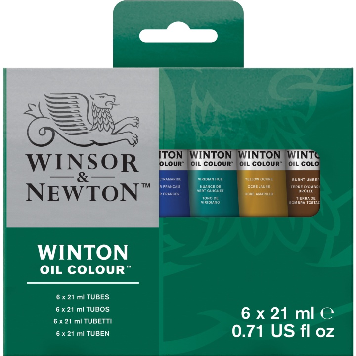 Winton Öljyväri Tuubi Setti 6 x 21 ml ryhmässä Taiteilijatarvikkeet / Värit / Öljyvärit @ Pen Store (107254)