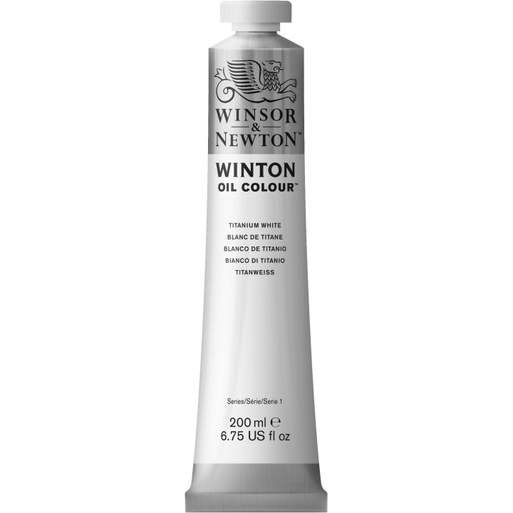Winton Öljyväri 200 ml Zinc white 748 ryhmässä Taiteilijatarvikkeet / Taiteilijavärit / Öljyvärit @ Pen Store (107445)