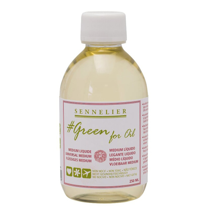 Green For Oil Liquid Medium 250 ml ryhmässä Taiteilijatarvikkeet / Maalausnesteet ja lakat / Maalinesteet öljyväreille @ Pen Store (107500)