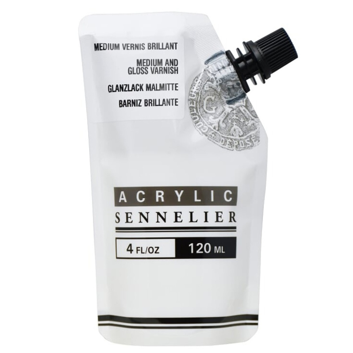 Abstract Gloss Medium 120 ml ryhmässä Taiteilijatarvikkeet / Maalausnesteet ja lakat / Maalinesteet akryyliväreille @ Pen Store (107526)