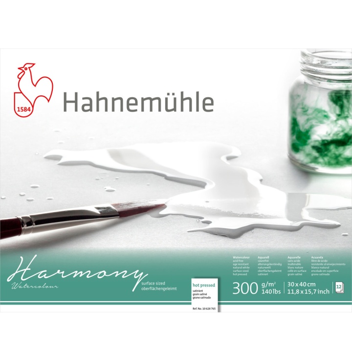 Akvarelliipaperi Harmony 300g HP 30×40cm ryhmässä Paperit ja Lehtiöt / Taiteilijalehtiöt / Akvarellipaperit @ Pen Store (108751)