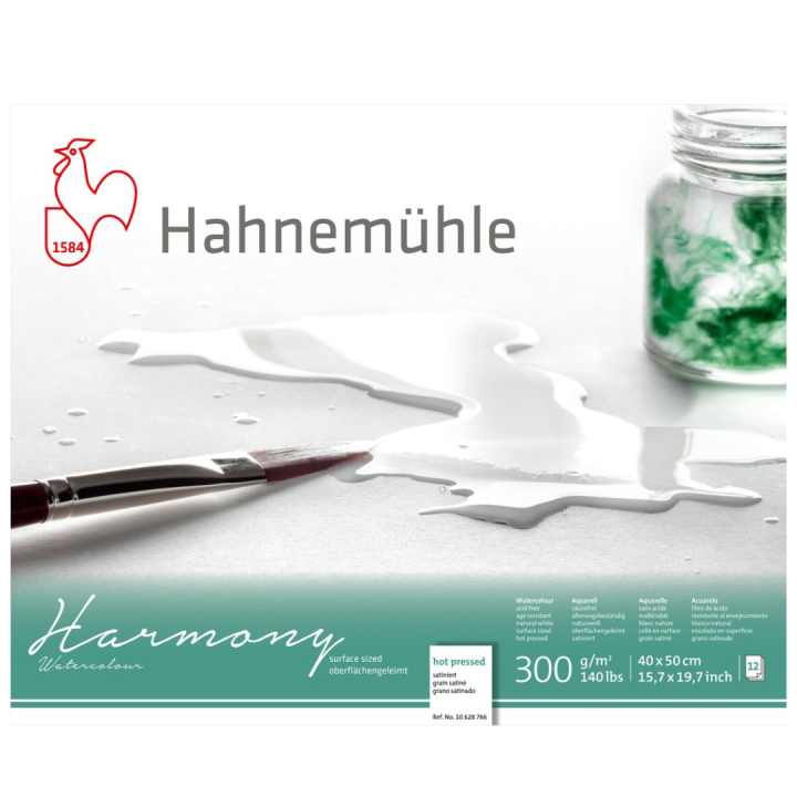 Akvarelliipaperi Harmony HP 300g 40×50cm ryhmässä Paperit ja Lehtiöt / Taiteilijalehtiöt / Akvarellipaperit @ Pen Store (108752)