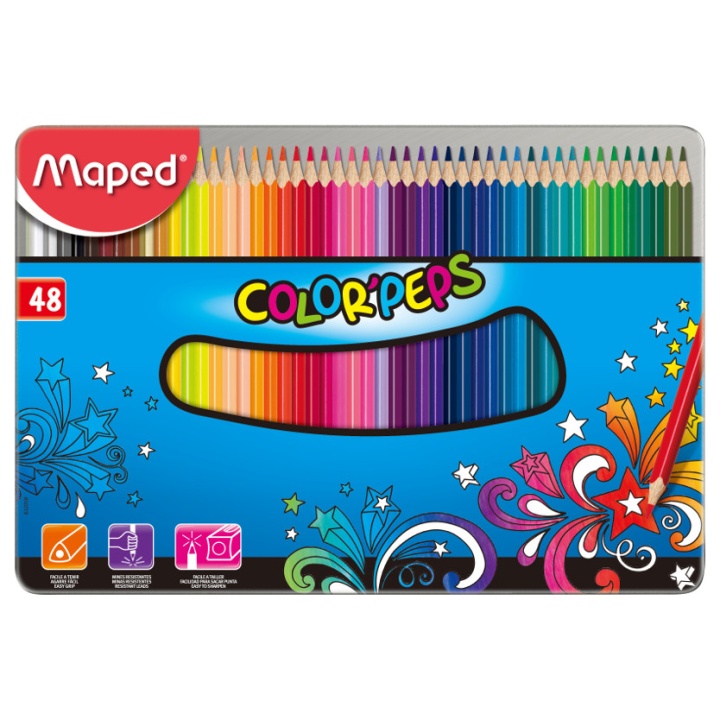 Color Peps Värikynät 48-setti (3 vuota+) ryhmässä Kids / Lastenkynät / Lasten värikynät @ Pen Store (108766)