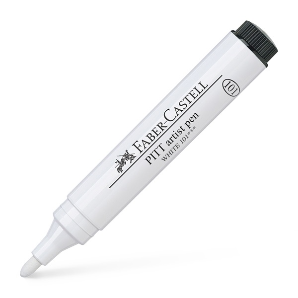 PITT Artist Pen White 1.5 mm ryhmässä Kynät / Taiteilijakynät / Maalitussit @ Pen Store (108842)