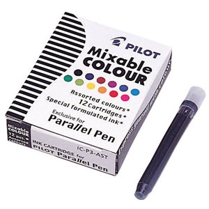 Refill Parallel Pen Mix-12 kpl ryhmässä Kynät / Kynätarvikkeet / Täytepakkaukset @ Pen Store (109264)