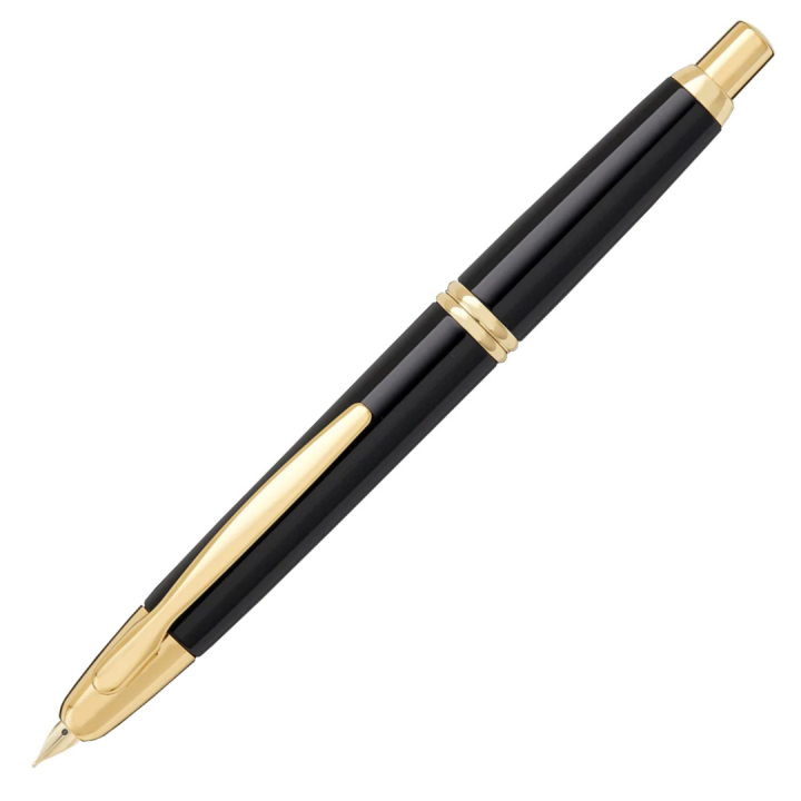 Capless Täytekynä Black/Gold ryhmässä Kynät / Fine Writing / Täytekynät @ Pen Store (109539)