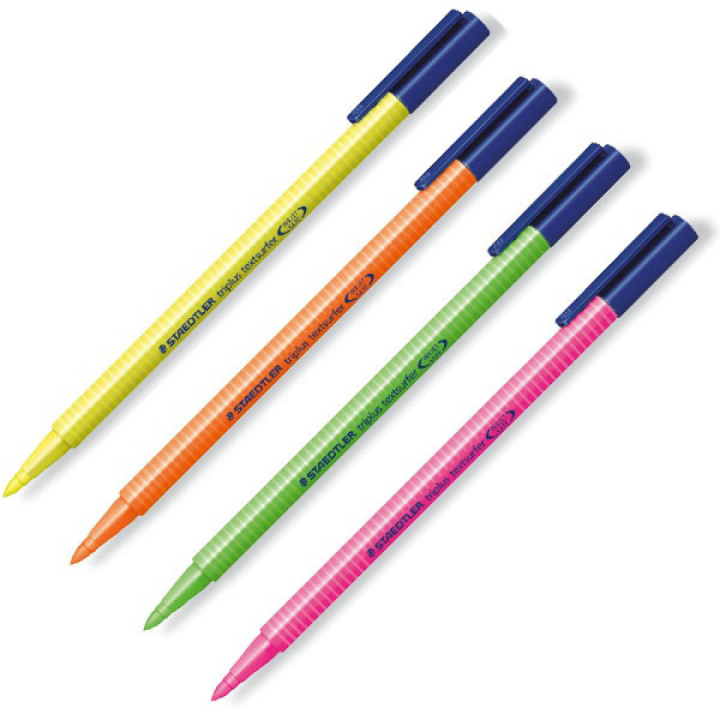 Triplus Textsurfer Highlighter 4 kpl ryhmässä Kynät / Toimisto ja merkkaus / Korostuskynät @ Pen Store (110870)