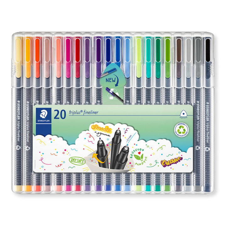 Triplus Fineliner 20 kpl ryhmässä Kynät / Taiteilijakynät / Tussit @ Pen Store (111087)